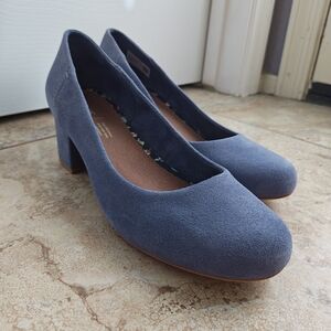 TOMS Beverly Blue Suede Women's Pumps